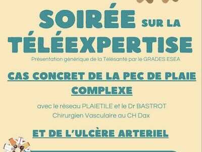 Flyer de la soirée sur la téléexpertise à Montfort en Chalosse 2025