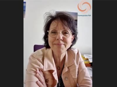 Une photo d'une interview d'une soignante requérante du dispositif Domoplaies Nouvelle-Aquitaine