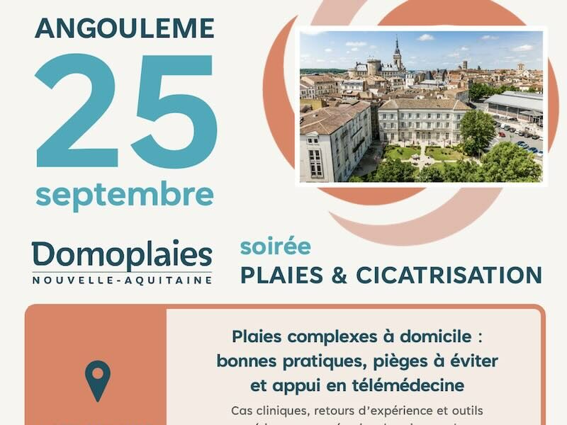 Soirée Plaies & Cicatrisation à Angoulême – 25 septembre 2025