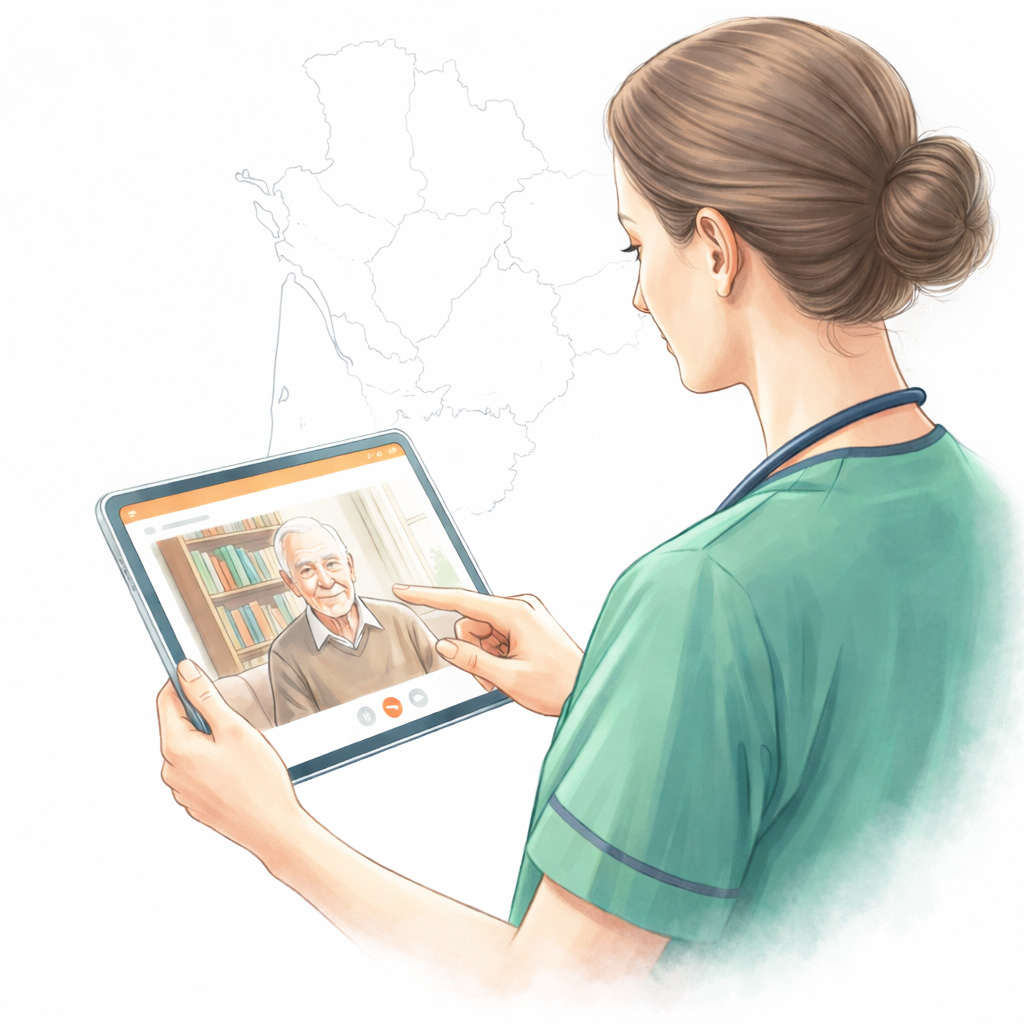 Soignante téléconsultante