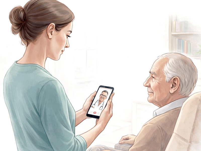 Soignante téléassistante