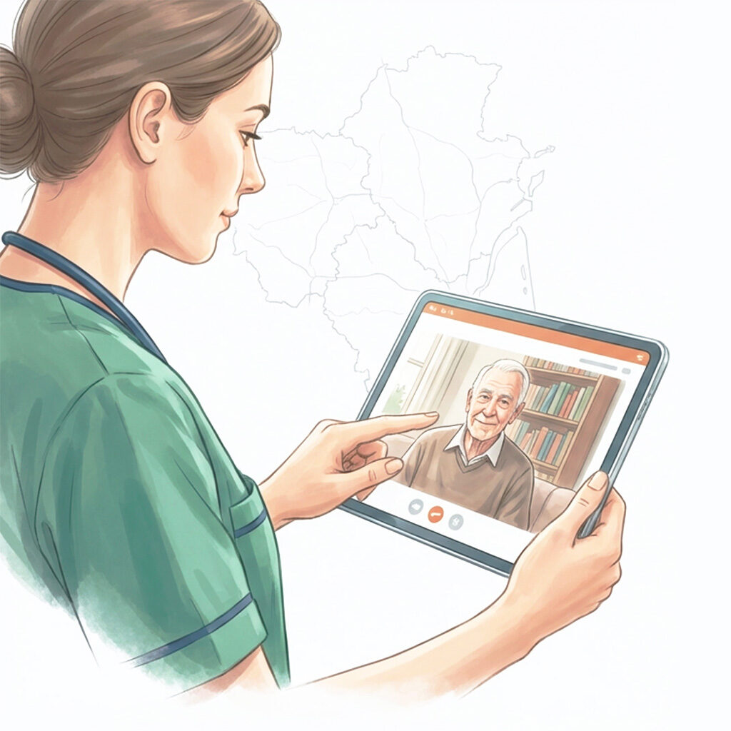 Soignante téléconsultante